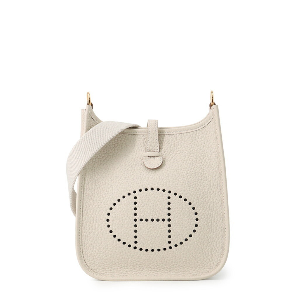 Hermes Evelyne TPM Shoulder Bag 111cm Amazon Craie Taurillon Clemence G Stamp...